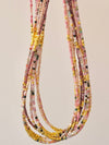 Genuine Gemstone Beaded Necklace, Cube beads choker, 18k gold beaded necklace, Crystal Beads, Gold-Filled Necklace, Cats Eye 