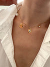 Custom DIY gold charm necklace, waterproof dainty pendants necklace, 18k gold charm necklace, build your own necklace, gift f