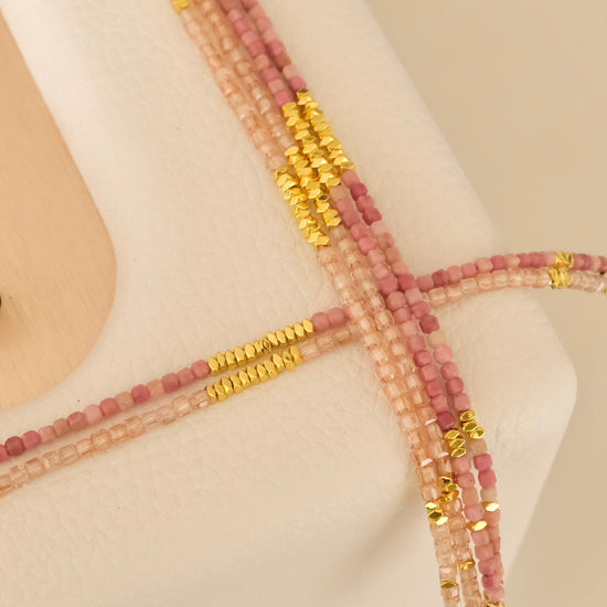 Genuine Gemstone Beaded Necklace, Cube beads choker, 18k gold beaded necklace, Crystal Beads, Gold-Filled Necklace, Cats Eye 