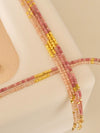Genuine Gemstone Beaded Necklace, Cube beads choker, 18k gold beaded necklace, Crystal Beads, Gold-Filled Necklace, Cats Eye 