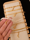 18k gold stainless steel Bracelets, waterproof tarnish resistant bracelets, minimalist bracelet, gold herringbone bracelets, 