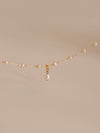 Gold Real Pearl Beaded Necklace, 6A Freshwater Pearl Minimal Necklace, Handmade Jewelry for Women, 18K Gold Pearl Beads Neckl