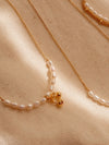 Dainty Smile Pearl Necklace, Minimalist Pearl Necklace, Handmade Daily Pearl Jewelry, Bridal Necklace on Wedding Day, Bridesm