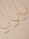 Dainty Smile Pearl Necklace, Minimalist Pearl Necklace, Handmade Daily Pearl Jewelry, Bridal Necklace on Wedding Day, Bridesm
