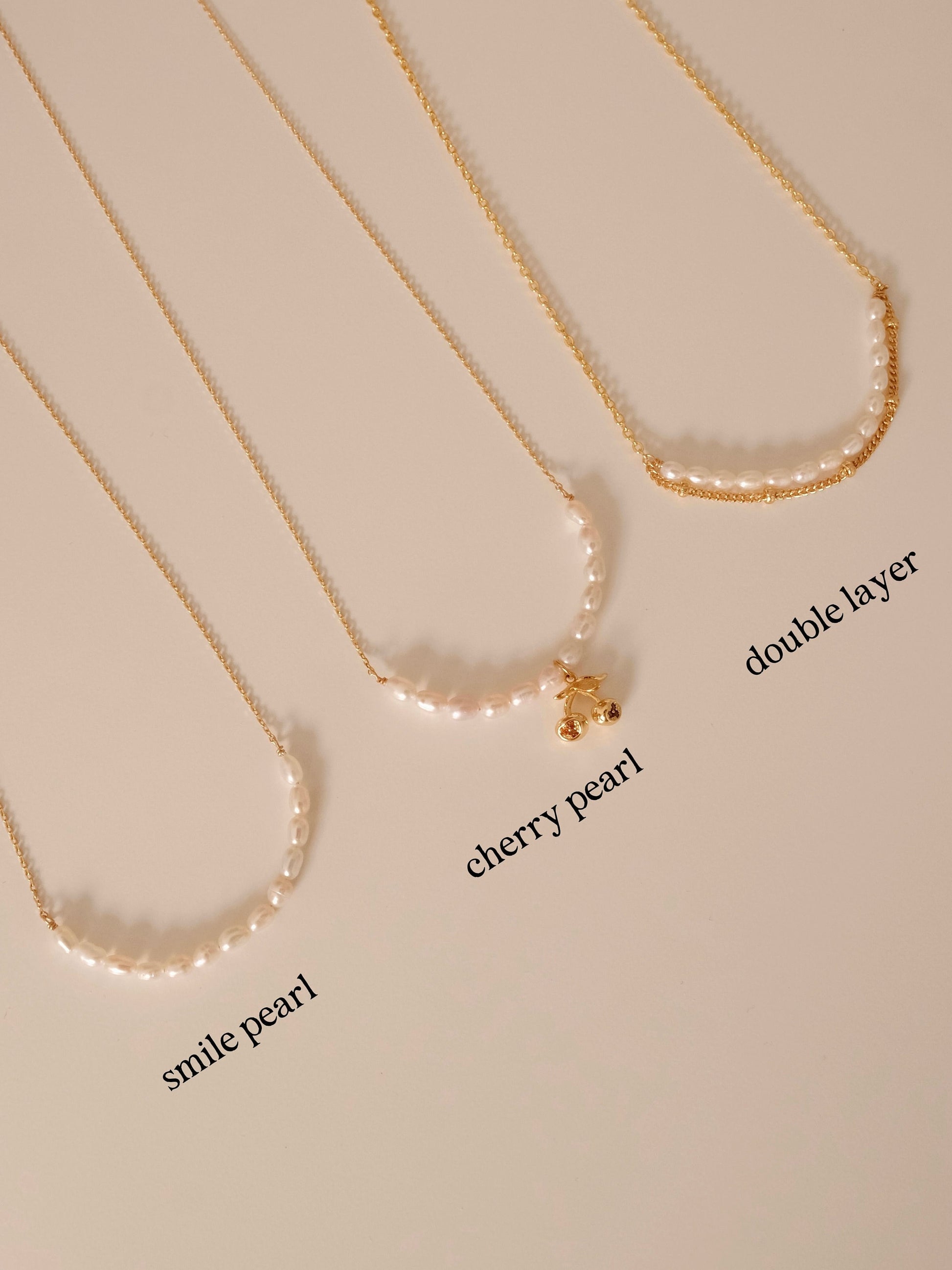 Dainty Smile Pearl Necklace, Minimalist Pearl Necklace, Handmade Daily Pearl Jewelry, Bridal Necklace on Wedding Day, Bridesm