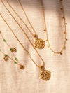 Green Aventurine Satellite Necklace, North Star Necklace, Layering Necklace, Green Gemstone Beaded Chain Necklace, Gold Water