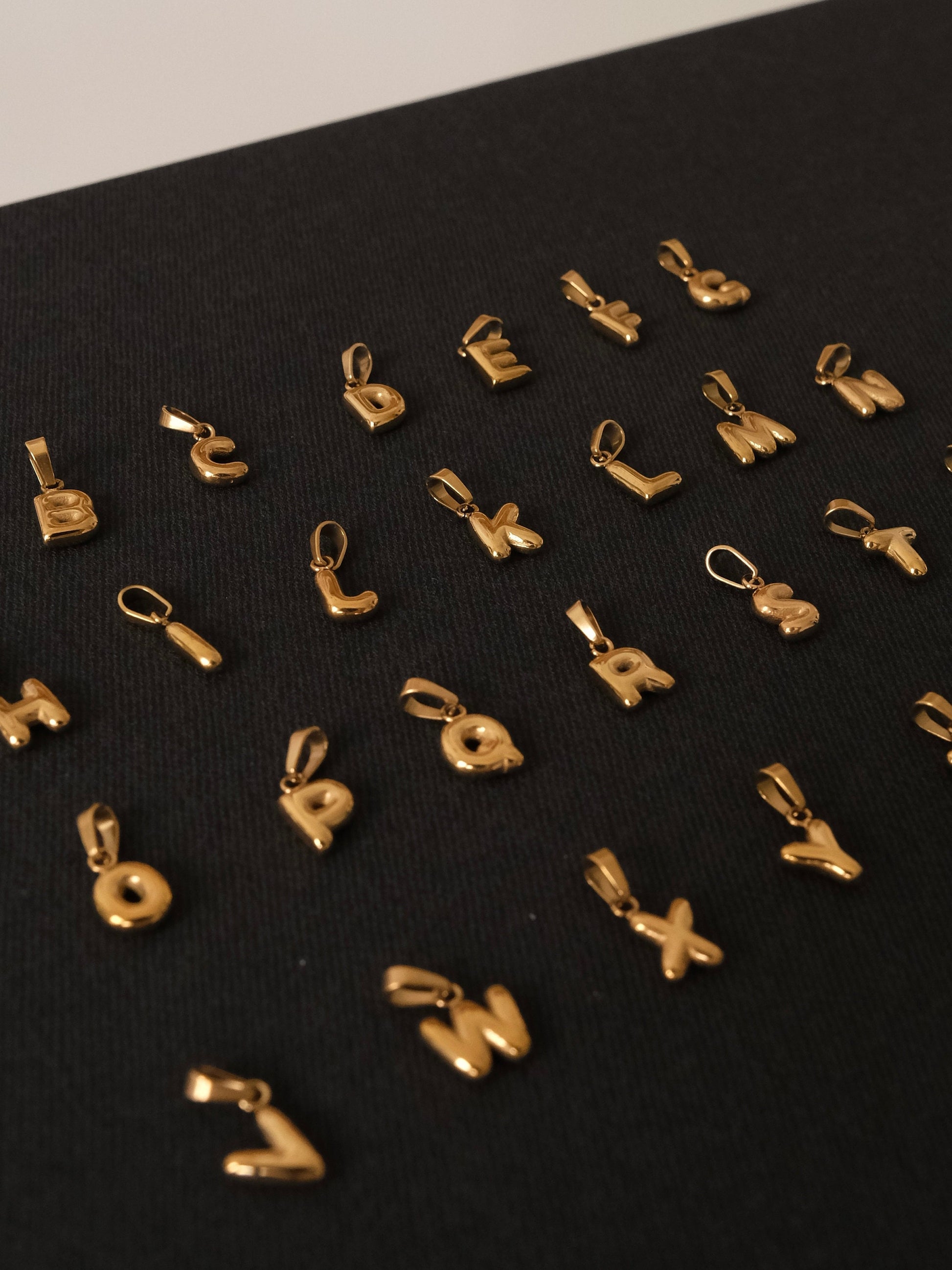 Gold Dainty Initial Necklace, Waterproof Tiny Initial Necklace, Custom Letter Necklace, 18K Gold Letter Necklace, Personalize