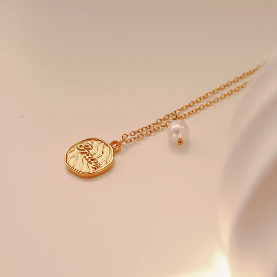 18K Gold Brave Strength Necklace, Waterproof Warrior Strength Necklace, Inspirational Gift for Her, Encouragement Gift, Empow