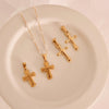 Gold Filled Cross Necklace, Gold Religious Cross Charm, Waterproof Unisex Women Men Necklace, Pray Christian Faith Pendant Ev