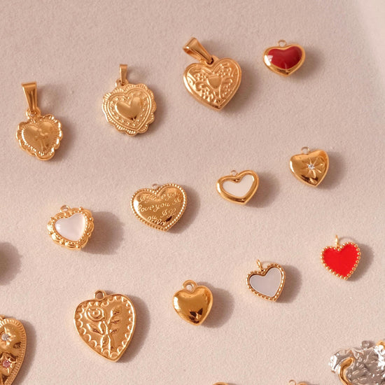 18K Gold Heart Pendant Necklace, Waterproof Tarnish Resistant Necklace, Love Necklace, Dainty Necklace, Gold Jewelry, gift fo
