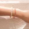 Genuine Gemstone Beaded Bracelet, Pendant Cube Beads Bracelet, 18k Gold Beaded Bracelet, Crystal Beads, Gold Filled Bracelet,