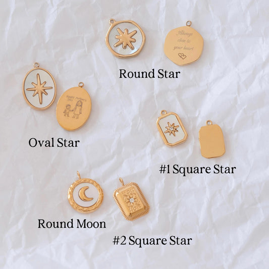 Custom Gold Name Necklace | 18K Gold Plated Handwriting & Photo Engraved Pendant | Meaningful Gift for Mom - DEANA-TORONTO je