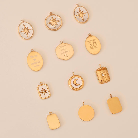 Custom Gold Name Necklace | 18K Gold Plated Handwriting & Photo Engraved Pendant | Meaningful Gift for Mom - DEANA-TORONTO je