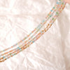 Genuine Gemstone Beaded Necklace, Cube beads freshwater pearl choker, 18k gold beaded necklace, Crystal Beads, Cats Eye Beads