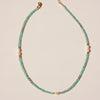 Genuine Gemstone Beaded Necklace, Cube beads freshwater pearl choker, 18k gold beaded necklace, Crystal Beads, Cats Eye Beads