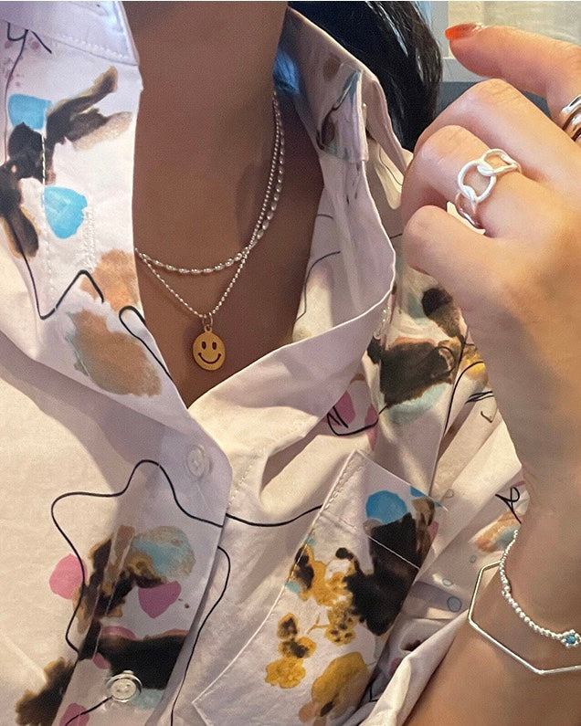 Silver Rice Necklace | Sterling Silver Necklaces – DEANA-TORONTO