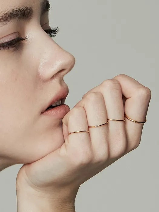 Layered No.1 Rings | 18K Gold Rings — DEANA-TORONTO